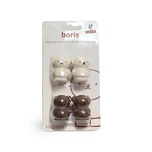 apmnb1125-decorative-magnet-boris-the-bear-ap-junior-x4-brown-white-one-size