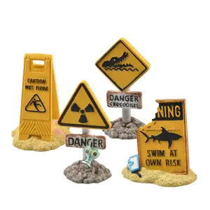 Aquariumdekoration Aqua Della Warning signs