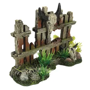 Hek aquarium decoratie met hoorns Aqua Della