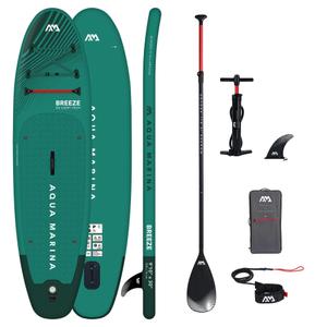 23116-inflatable-paddle-board-with-aluminium-paddle-aqua-marina-breeze-green-one-size