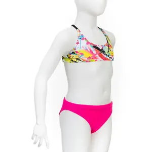 Costume da bagno 2 pezzi per bambina Aquarapid Bikpaintj image-1