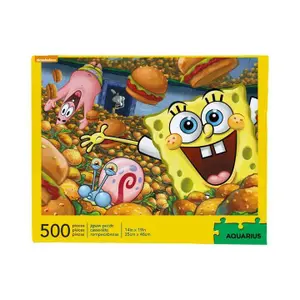 500-piece puzzle Aquarius Bob l´éponge Krabby Patties image-0