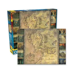 1000-piece Puzzle The Lord of the Rings Aquarius Map image-0