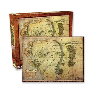 1000-piece puzzle Aquarius Le Hobbit Map image-0