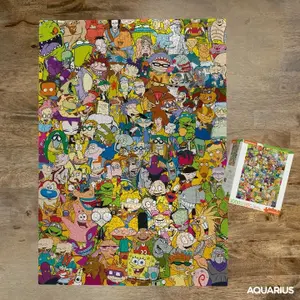 3000-piece puzzle Aquarius Nickelodeon Cast image-1