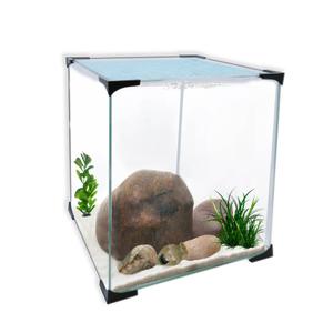 av040925-kubbehallare-for-akvarium-lock-aquavie-31-5-l-vit-svart-30x30x35-cm