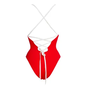 Maillot de bain 1 pièce coton femme Aqüe Apparel Cheeky image-1