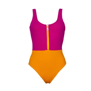 Maillot de bain 1 pièce femme Aqüe Apparel Colorblock image-0