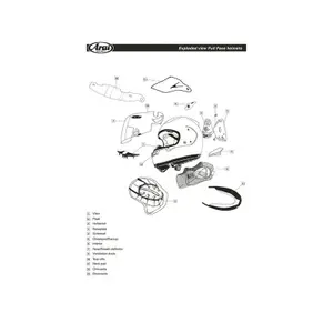 Helmet parts Arai SAV image-0