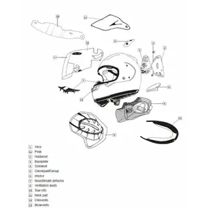 Motorcycle spoiler Arai Dual Flow image-0