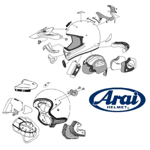 Espuma para cascos de moto Arai SZ DC image-0