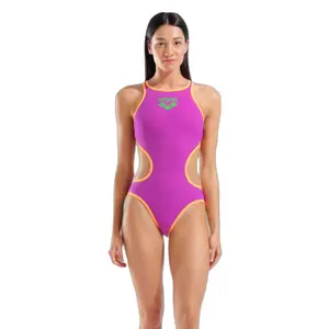 Women's 1-piece swimsuit Arena Biglogo image-0