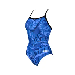 Women's 1-piece swimsuit Arena Tropicals Light Drop Back image-0