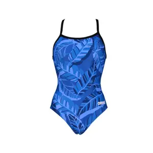 Women's 1-piece swimsuit Arena Tropicals Light Drop Back image-2