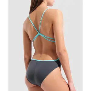 Women's 1-piece swimsuit Arena Lace Back SOLID image-3