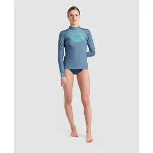 Long Sleeve Women's Swim T-shirt Arena Rash Graphic image-2