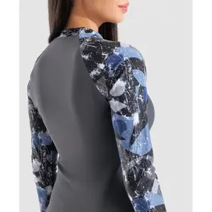 Dames zwemkleding top Arena Rash Allover image-4