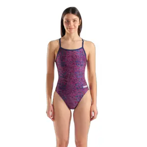 Women's 1-piece swimsuit Arena Snakeskin Challengeback image-0