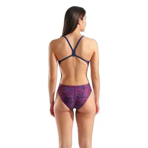 Women's 1-piece swimsuit Arena Snakeskin Challengeback image-3