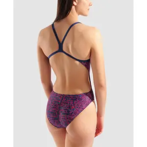 Women's 1-piece swimsuit Arena Snakeskin Challengeback image-4