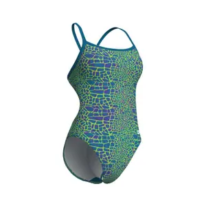 1-dels baddräkt för kvinnor Arena Snakeskin Challengeback image-1