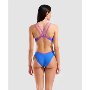 Einteiliger Badeanzug mit gekreuztem Rücken für Frauen Arena Solid image-1