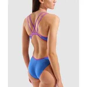 Einteiliger Badeanzug mit gekreuztem Rücken für Frauen Arena Solid image-4