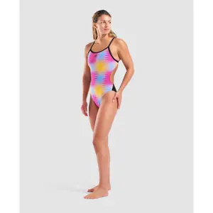 Women's 1-piece swimsuit Arena Gradient Challenge Back image-1