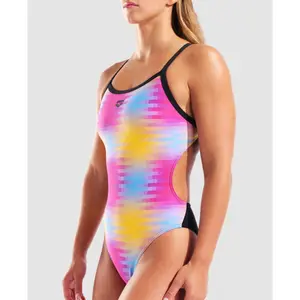 Women's 1-piece swimsuit Arena Gradient Challenge Back image-2