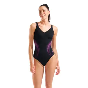 Women's 1-piece swimsuit Arena Shimmering U Back image-0