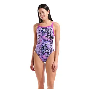 Women's 1-piece swimsuit Arena Earth View X-Criss Cross image-0