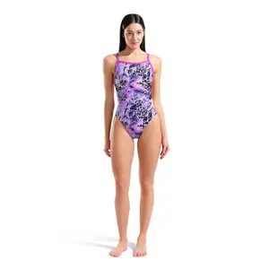 Women's 1-piece swimsuit Arena Earth View X-Criss Cross image-1