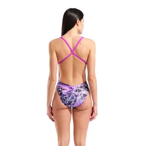 Women's 1-piece swimsuit Arena Earth View X-Criss Cross image-3