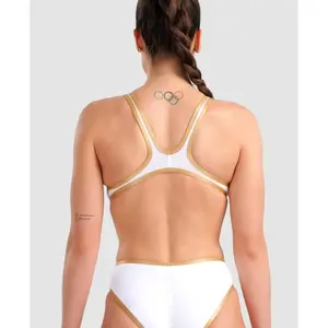 Women's 1-piece swimsuit Arena Biglogo image-4