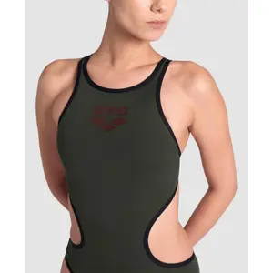 Women's 1-piece swimsuit Arena One Biglogo image-3