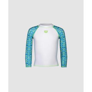 003589-610-t-shirt-de-bain-manches-longues-enfant-arena-friends-uv-white-multi-green