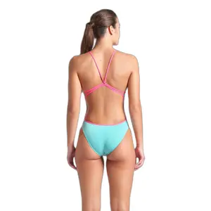 Dames zwempak uit 1 stuk Arena Lace Back Solid image-2