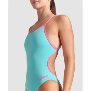 Dames zwempak uit 1 stuk Arena Lace Back Solid image-3