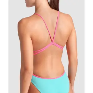 Dames zwempak uit 1 stuk Arena Lace Back Solid image-4