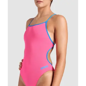 Eén stuk zwempak met kanten rug voor dames Arena Solid image-3