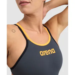 Women's 1-piece double cross swimsuit Arena image-3