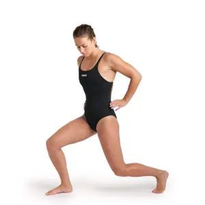 Damski kostium kąpielowy 1-częściowy Arena Pro Solid image-2