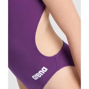 1-delig meisjes zwempak Arena Team Challenge Solid image-3