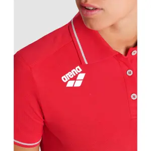 Katoenen damespolo Arena Team Solid image-3