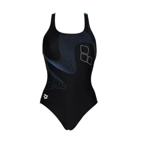 Women's 1-piece swimsuit Arena Pro Back Graphic image-0
