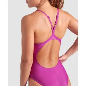 Women's 1-piece swimsuit Arena Solid Lightdrop Back image-4