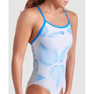Maillot de bain 1 pièce femme Arena Frozen Leave Lightdrop Back image-3