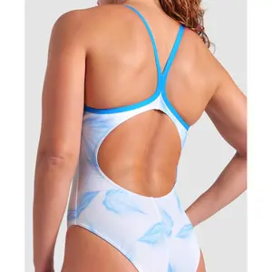 Maillot de bain 1 pièce femme Arena Frozen Leave Lightdrop Back image-4
