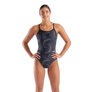 Dames zwempak uit 1 stuk Arena Fireflow Lightdrop Back image-0