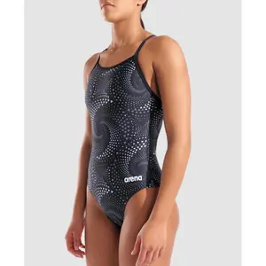 Dames zwempak uit 1 stuk Arena Fireflow Lightdrop Back image-3